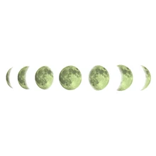 Флуоресцентная Луна фазовая схема креативная Луна украшение дома Наклейка на стену