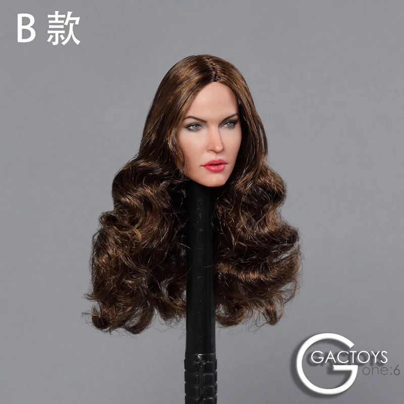 GACTOYS 1/6 Scale Megan Fox Female Head Carving GC029B Model F 12'' Action Figure Body