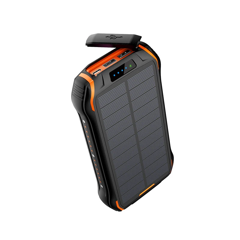 Новое поступление солнечное портативное зарядное устройство 26800 мАч на открытом воздухе три защиты портативное зарядное устройство Внешний аккумулятор для Xiaomi Mi9 - Цвет: Orange