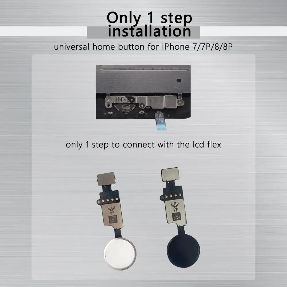 Универсальная кнопка домой для IPhone 7 Plus 8 со всеми функциями работает без функции