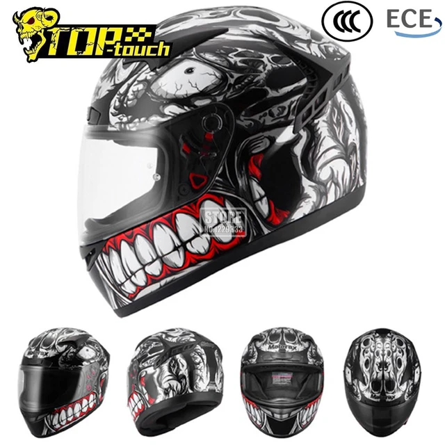 Casco de Motocross para hombre, protector de cara completa para  motocicleta, para carreras, todoterreno - AliExpress