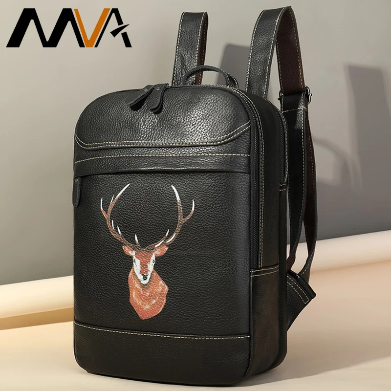 MVA школьные рюкзаки для девочек рюкзак из натуральной кожи женская сумка женский