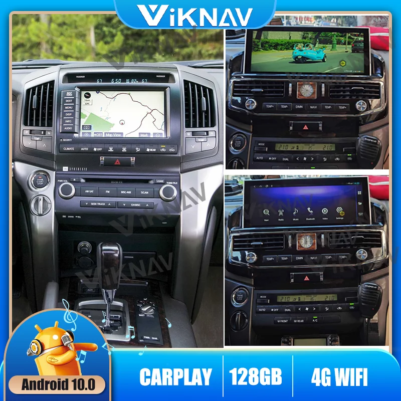 

Android 10.0 Car Radio For TOYOTA LAND CRUISER 200 LC200 2016 2017 2018 2019 2020 GPS Navigation Multimedia Player 2 din