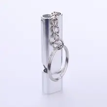 Survival Double Hole Whistle High Frequency Survival Whistle Emergency Self-Help Aluminum Alloy Emergency Survival Whistle