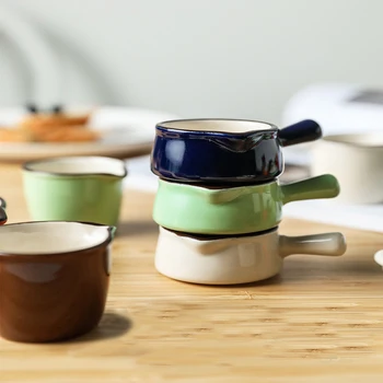 

Ceramic Mini Saucepan Milk Jug Cookware Kitchen Cookware Pot