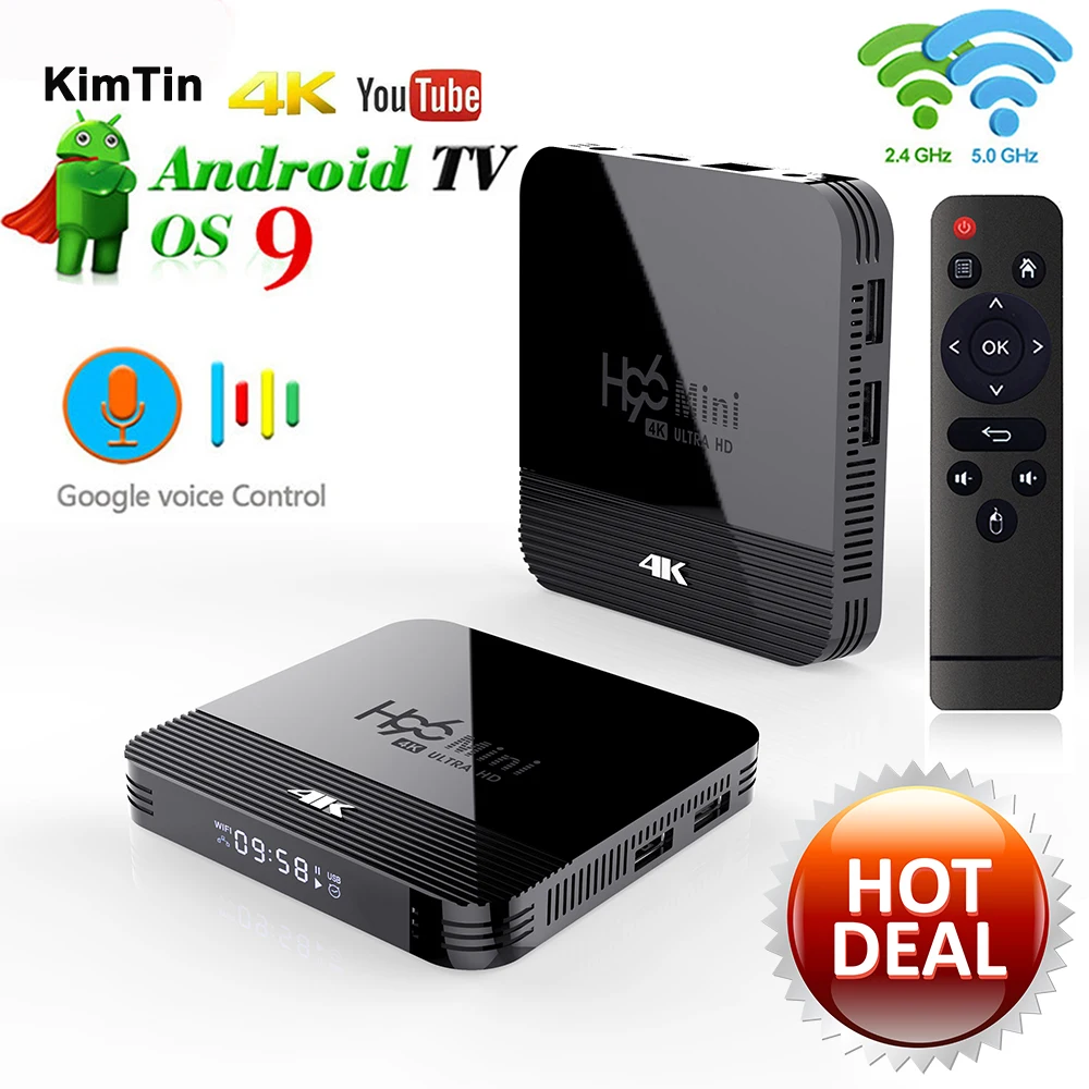 H96 мини H8 Android 9,0 ТВ приставка 4K Смарт ТВ приставка H.265 2,4G 5G Wifi Google плеер четырехъядерный медиаплеер Netflix Bluetooth 4,0