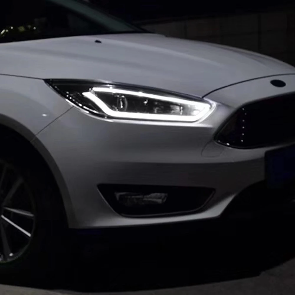 2 шт. светодиодный ные фары для Ford Focus 2015 2016 2017 2018 Автомобильные ангельские глазки
