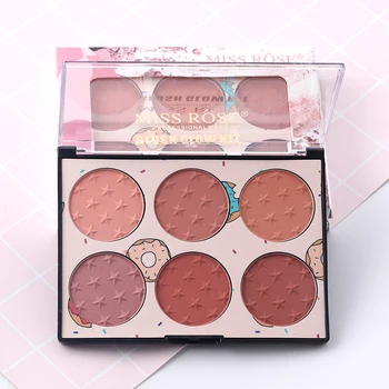 

6 Colors Blush Naturally And Long-Lasting Skin-Friendly Blush Palette Pressed Blusher HJL2019