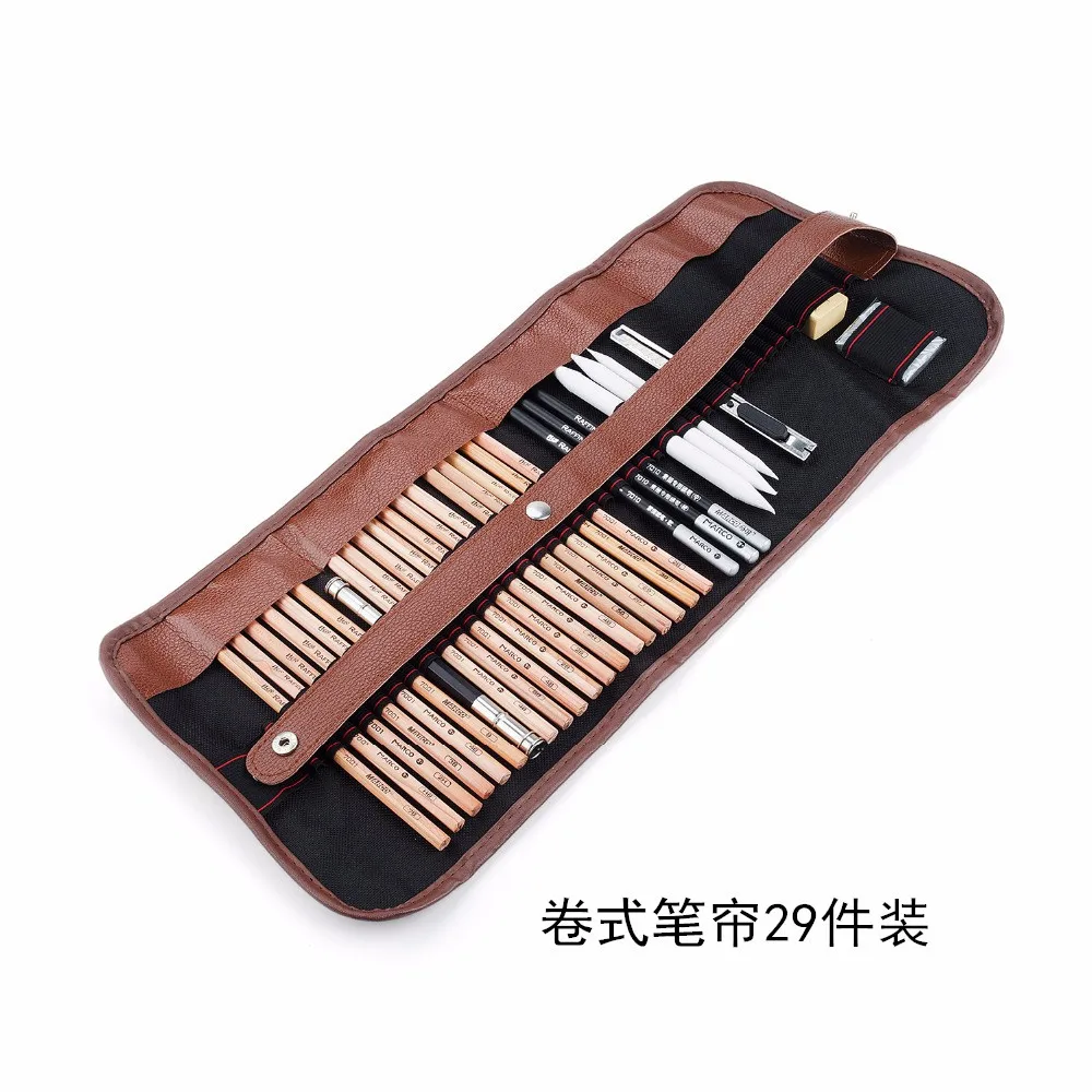 Set Of 12 (h-9b) Marco Raffine Iron Box Sketch Pencils For Drawing Wood  Professional Art Pencil Design School Supplies Matita - Wooden Lead Pencils  - AliExpress