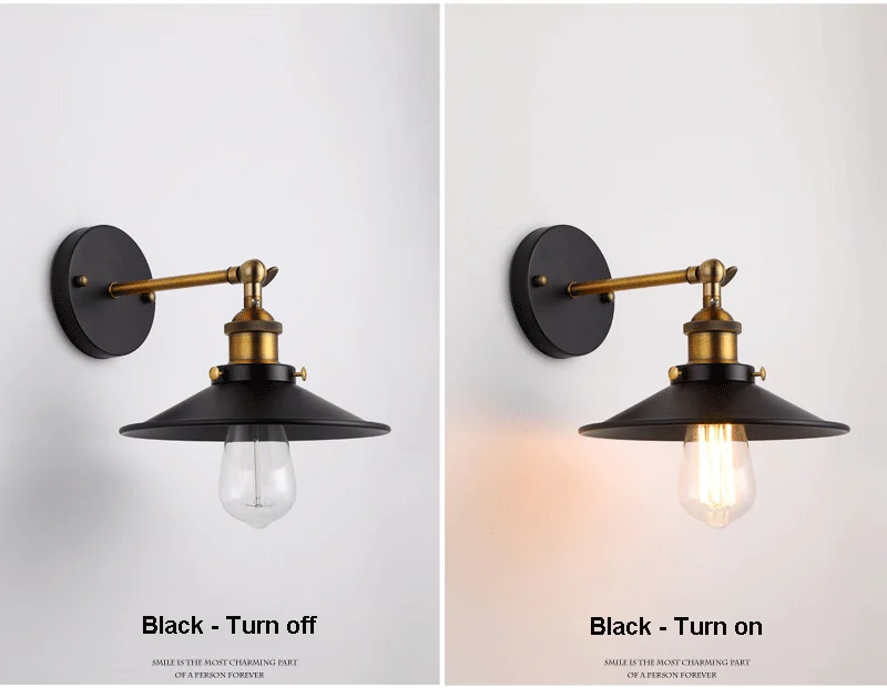 wall lamps Indoor Loft American Retro LED Wall Lamp Nostalgic Creative Mirror Front Aisle Lights Bedside Industrial Style Cafe Sconces bathroom sconce lights