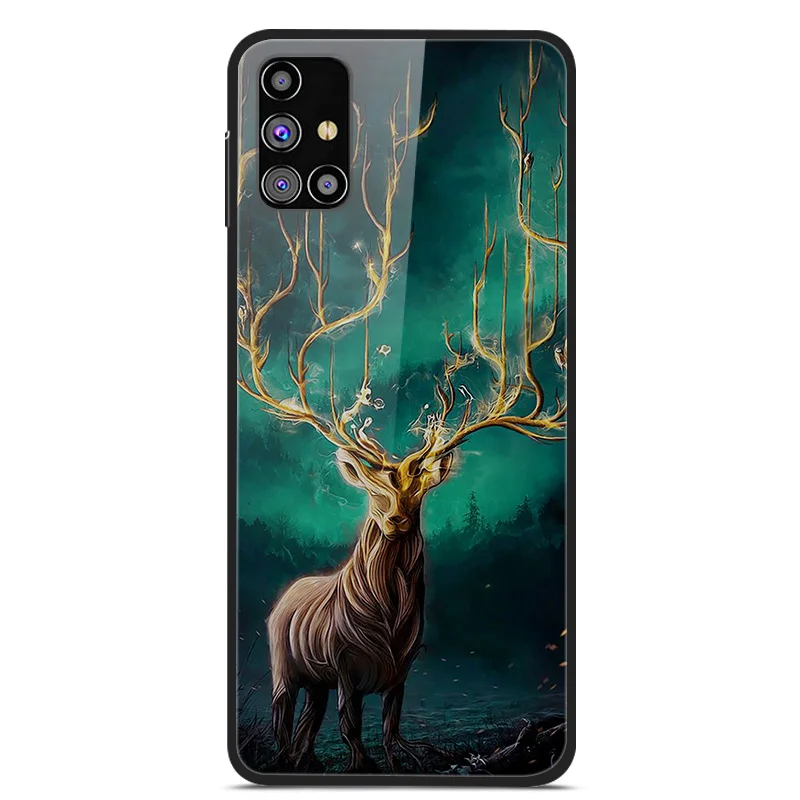 Luxury Tempered Glass Hard Back Cover for Samsung Galaxy - Premium Phone Case Shell