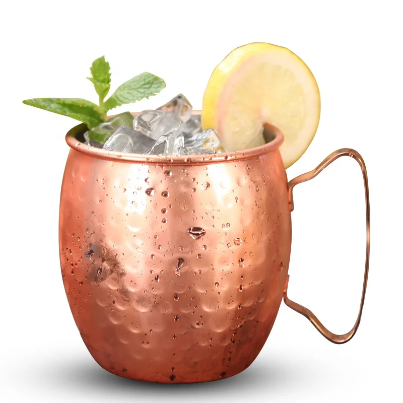 OEM personalized cup moscow mule copper hammered bar metal beer mugs