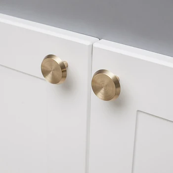 

Brass Handle Nordic simple creative furniture cabinet door handle drawer decoration handle pure copper small handle