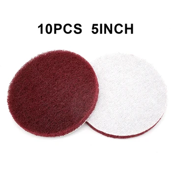 

Buffers Scrub Pad Tools 180/400/1000 grit Round Hook & Loop Cleaning Rust