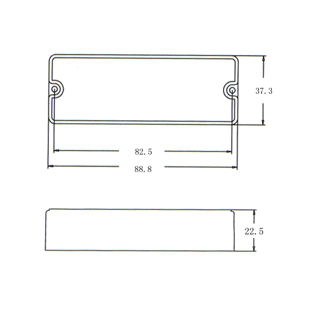 2x Plastic Sealed Pickup Cover  Protector 2 Holes For 4 String Bass
