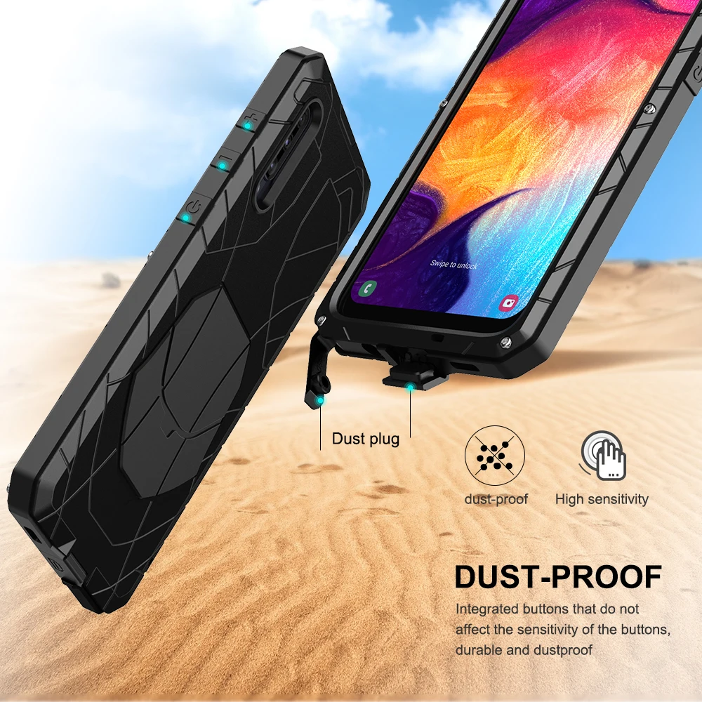 Для samsung Galaxy A30s A50 A51 чехол для телефона жесткий алюминиевый металлический