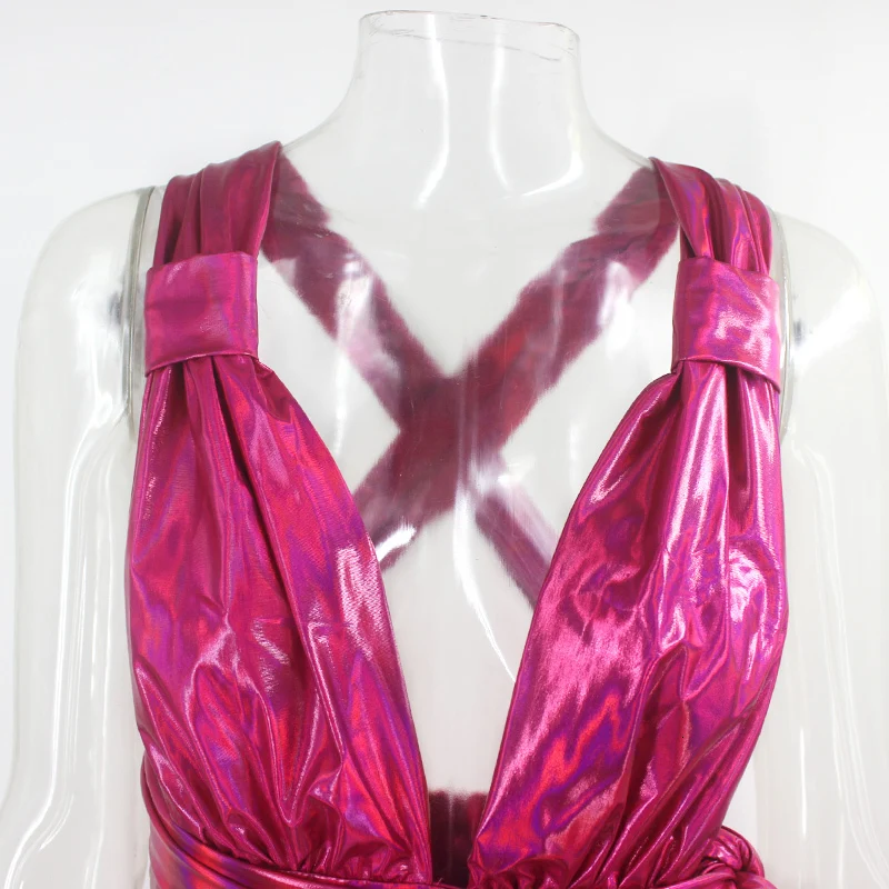 Tobinoone мини-вечерние платья на тонких бретельках, женское сексуальное облегающее платье с открытой спиной и перекрестной повязкой, плиссированное стрейчевое короткое Клубное платье