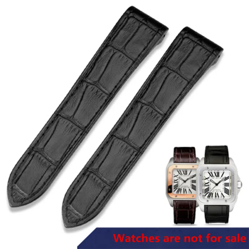 Watch accessories for Cartier Santos strap leather Santos watch with cowhide strap men and women Watch accessories for Cartier Santos strap leather Santos watch with cowhide strap men and women