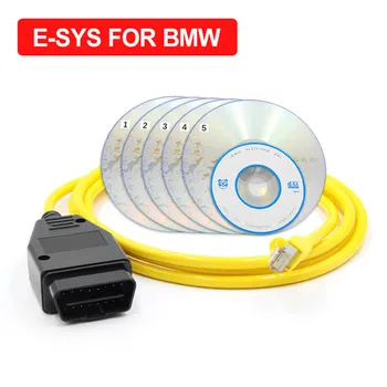 

Diagnostic Auto Tool ESYS ENET Cable ENET Ethernet E-SYS ICOM Coding ECU Programmer For BMW F-serie OBD OBD2 Scanner Car