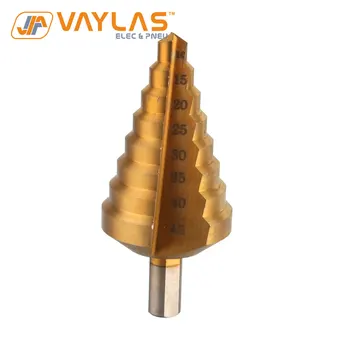 

10-45mm Step Drill Bit Ti-coated Metalworking Woodworking Accessory For Power Tool