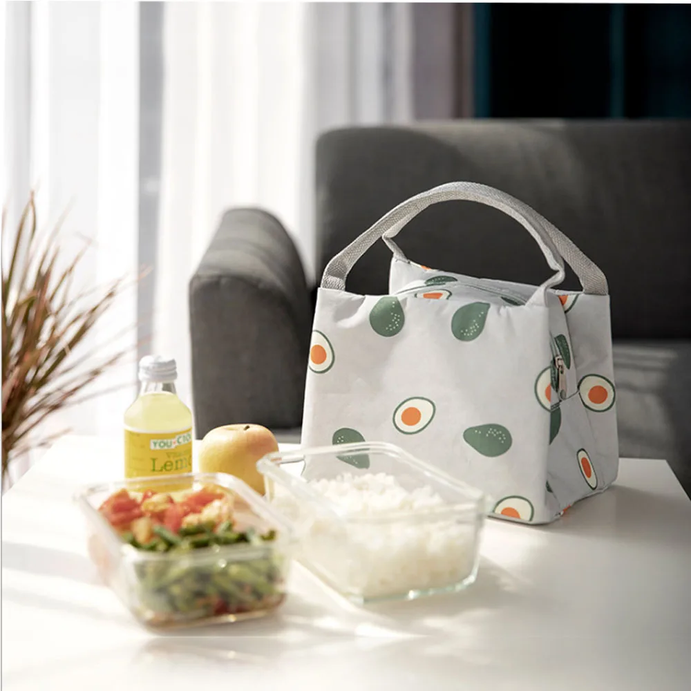 

Portable lunch bag ice bag thick aluminum foil canvas cold insulation outdoor picnic bag lunch bag handbag