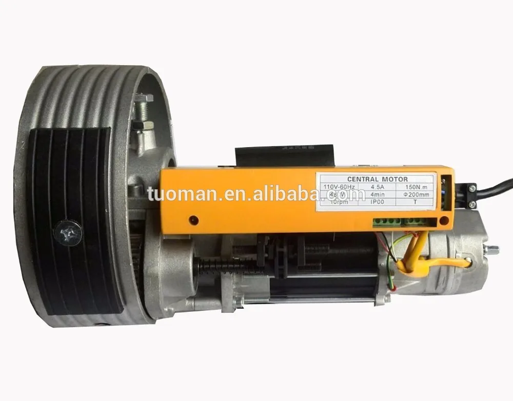 

Central motor for rolling shutter