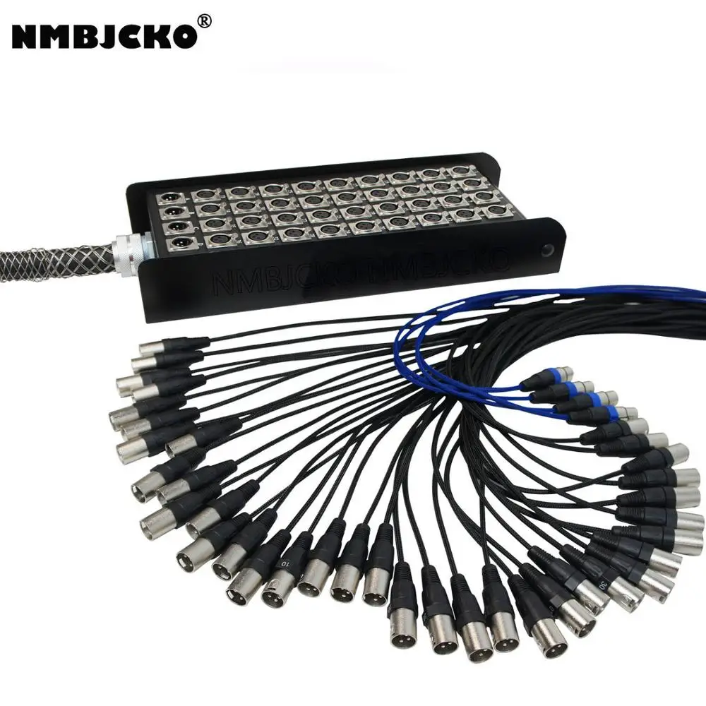 NMBJCKO 40 Channel 3 Pin XLR Snake Cable with Male connector to female socket Audio Cord snake cable | Электроника