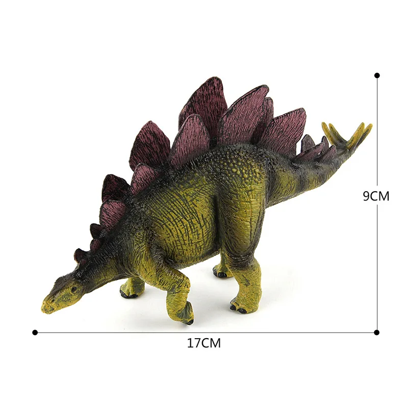 Большой динозавр Юрского периода Моделирование игрушка Стегозавр мягкий ПВХ пластик ручная роспись коллекция животных модель игрушки для детей подарок