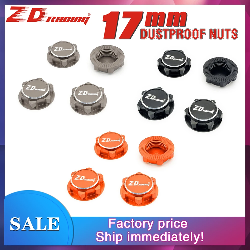 4 Pezzi Zd Racing Ex07 Dadi Esagonali 17Mm Antipolvere Per 1/8 1/7 Traxxas X-Maxx Summit E-Revo Buggy Rc Pezzi Di Ricambio Per Camion