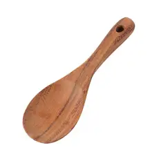 Длинная ручка Акация мангиум рисовая Ложка деревянная весло каша суп совок посуда для дома кухня