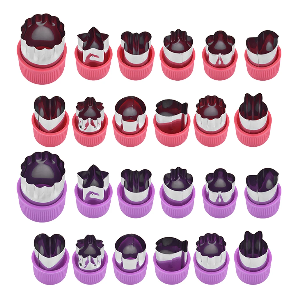 12 Pieces Cookie Cutters Vegetable Cutter Shapes Set Baking Decorative 12 Pieces Cookie Cutters Vegetable Cutter Shapes Set Baking Decorative