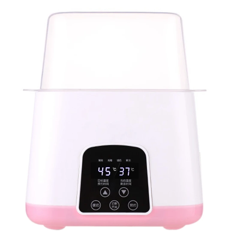 Baby Bottle Warmer, Bottle Steam Sterilizer 4-In-1 Smart Thermostat Double Bottle Baby Food Heater for Breast Milk or Formula,LE