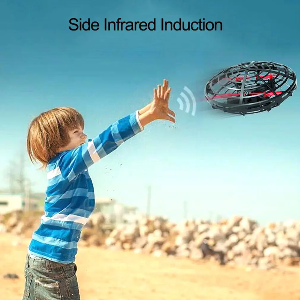 

4-way induction UFO aircraft induction automatic obstacle avoidance flying saucer children's game toys
