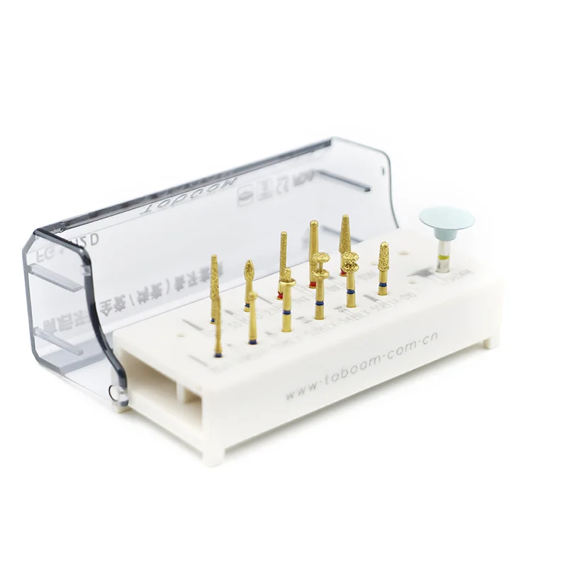 

12PCS/KIT Dental lab burs Dental Teeth Polishing Drills preparation kit anterior posterior ceramics zirconia crown