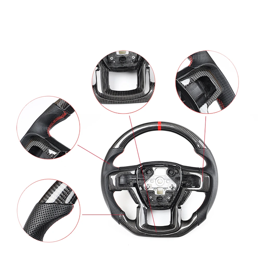 

Автомобильное рулевое колесо BFB из настоящего углеродного волокна для Ford Raptor F-150 F150 2015-2020