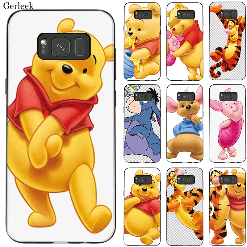 

Phone Case Silicone For Samsung M10 M20 M30 M40 S6 S7 Edge S8 S9 S10 S10E Note 10 8 9 Plus Winnie The Pooh Piglet Tigger Eeyore
