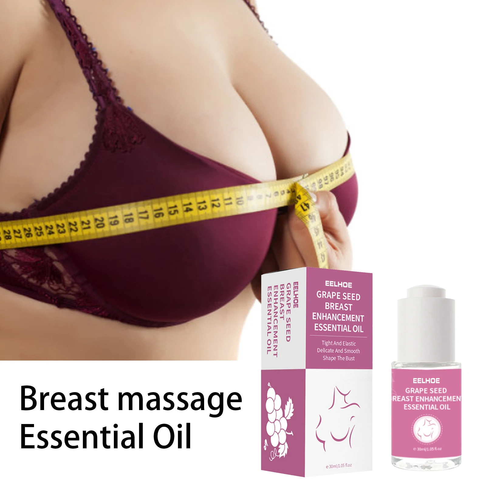 30ml Grape Seed Breast Enhancement Oil Massage Firming Elastic Beauty Milk Delicate And Smooth Shape The Bust | Красота и здоровье