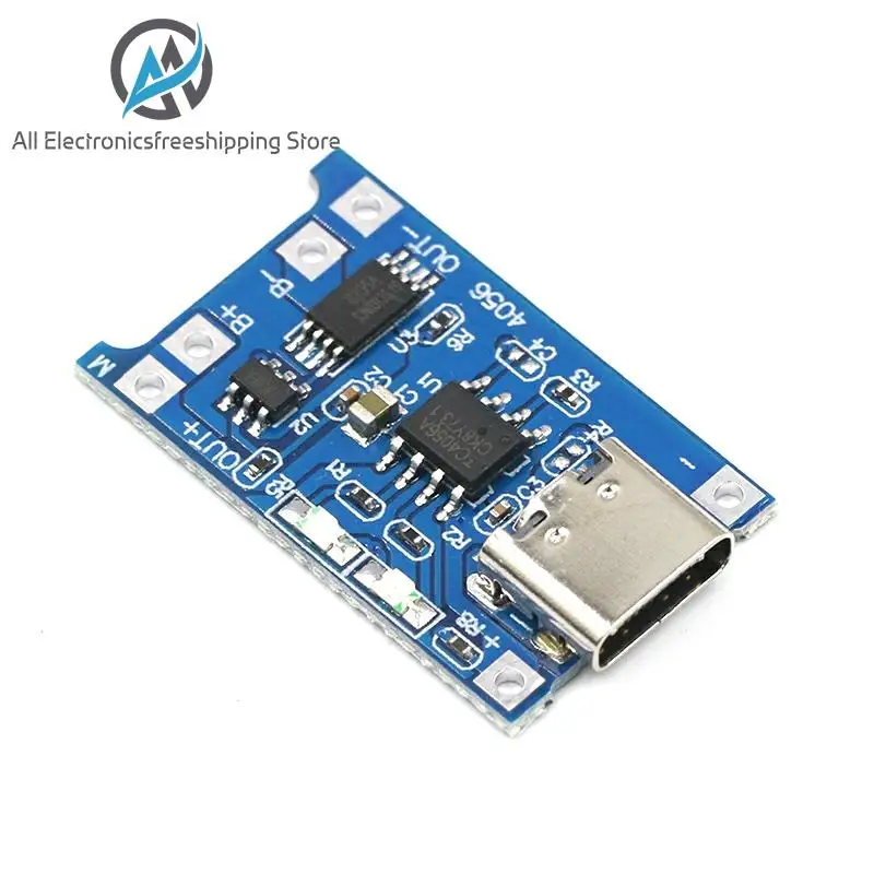 USB type c 5 В 1A 18650 TP4056 быстрая зарядная плата с защитой двойные функции литий ионный