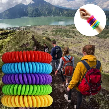 

12 PCS Anti Mosquito Insect Repellent Wrist Hair Band Bracelet Pest Control Bracelets Insect Protection Camping Outdoor Adults