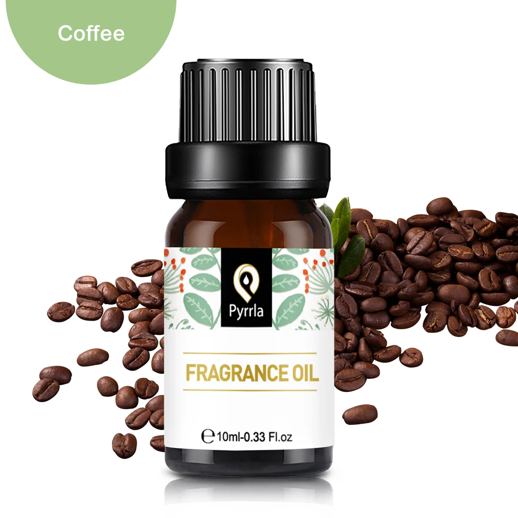 Pyrrla 10ml Coffee Fragrance Oil For Aromatherapy Diffusers Flower Fruit Essential Strawberry Sea Breeze Relieve Stress | Красота и