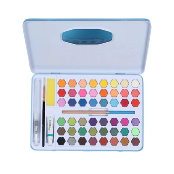 

Gift Solid Non Toxic With Box Children Professional Watercolor Paint Set School Stationery Art Supplies Portable Artist Graffiti