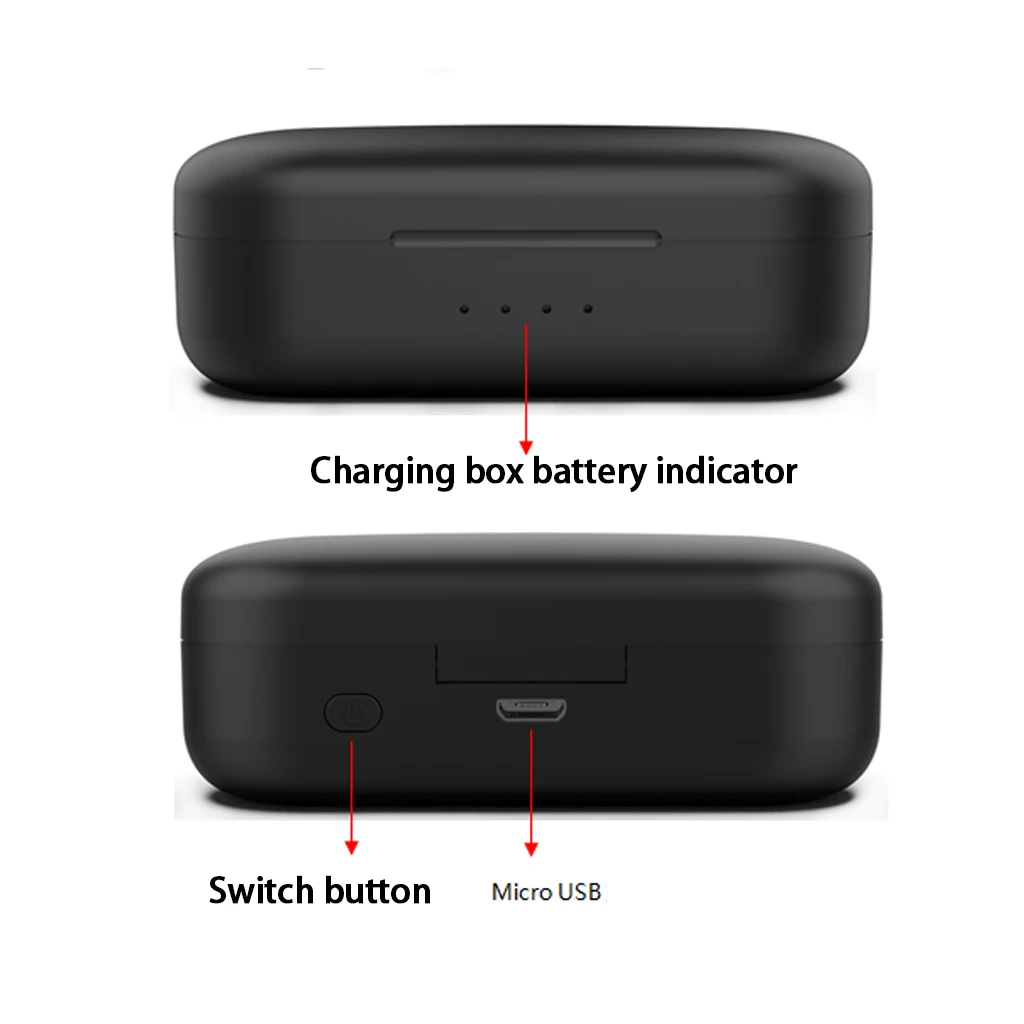 A5 TWS Bluetooth 5,0 наушники беспроводные мини наушники-вкладыши 6D Bass стерео IPX4 водонепроницаемые спортивные гарнитуры с зарядным ящиком