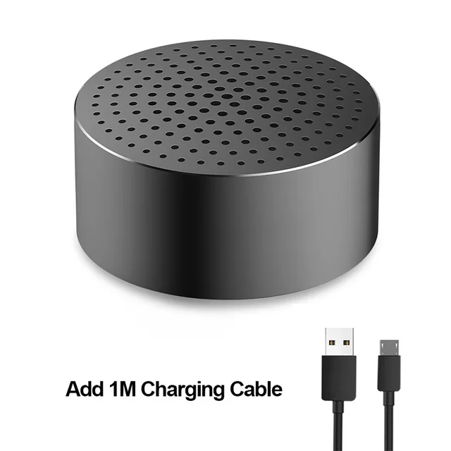 Gray add cable Xiaomi Bluetooth металлический динамик беспроводной мини стерео портативный беспроводной Aux-in Handsfree Mp3 музыкальный плеер вызов для телефона - Цвет: Gray add cable
