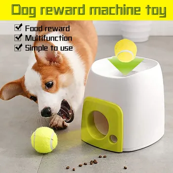 

Pet Ball Launcher Toy Dog Tennis Food Reward Machine Thrower Interactive Treatment Slow Feeder Toy Suitable For Cats And Dogs