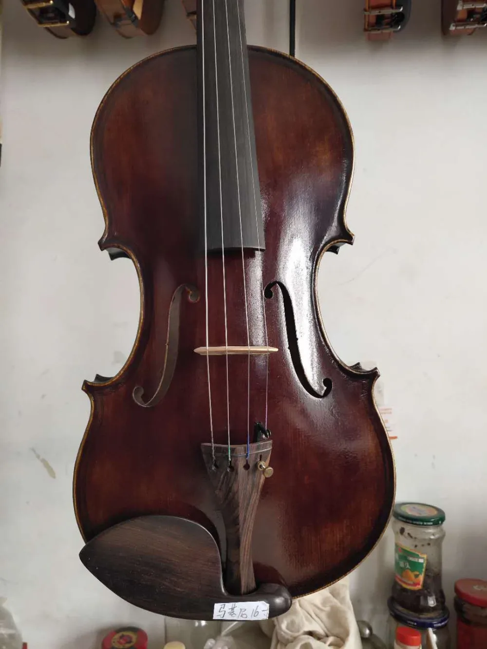 Античный старый стиль 16 дюймов Maggini viola законченный