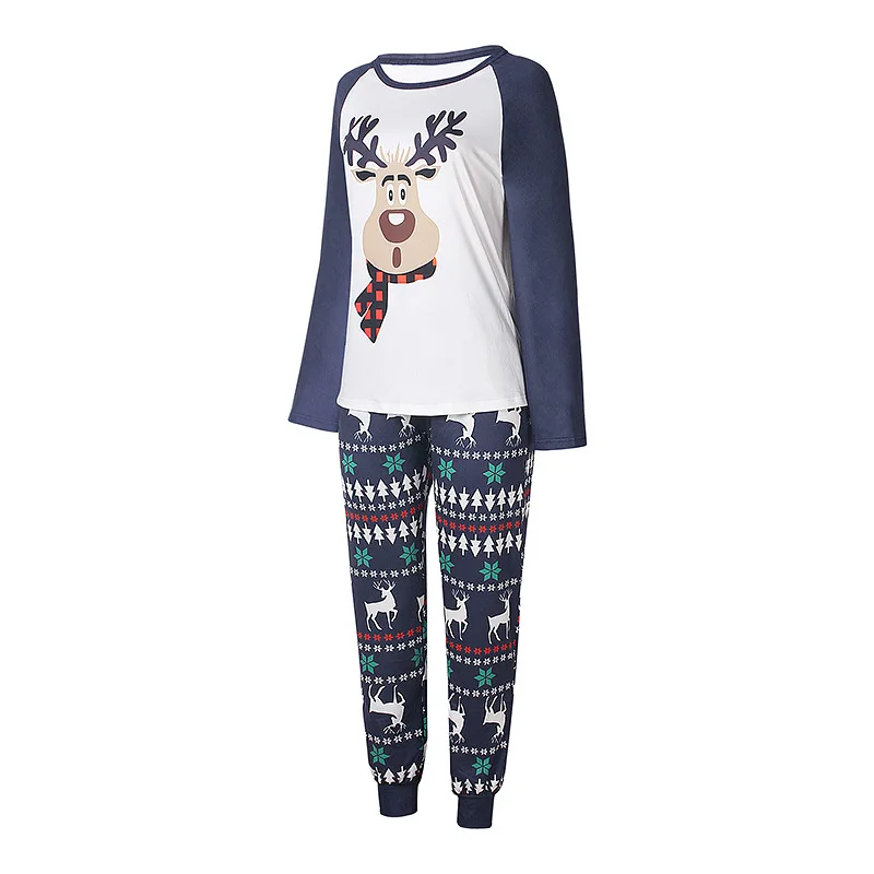 Rocwickline New Autumn & Winter Women's Pajamas Young Style Print Animal O-Neck Vacation style Loose Cotton Pajamas