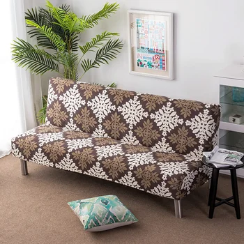 

Universal Size Sofa Bed Cover Without Armrest Folding Seat Slipcover Stretch Covers Cheap Couch Protector Elastic Cover