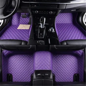

3D Car Floor Mats For Toyota Land Cruiser 100 200 Waterproof Leather Floor Mats Car-styling Interior Car Carpet Mat