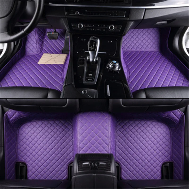 leather car floor mats for Toyota Rav4 2009-2014 2015 2016 2017 2018 2019 2020 Custom auto foot Pads automobile carpet cover | Автомобили
