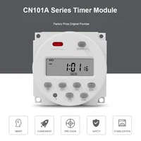 Interruptor de temporizador Digital CN101A, programador de relé de tiempo programable semanal con batería recargable integrada, 5V, 12V, 24V, 110V, 220V, 7 días